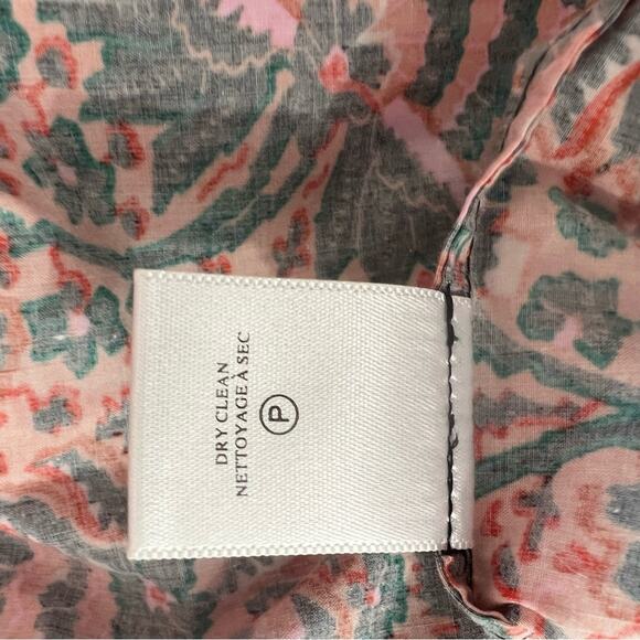 A.L.C. Lilah Floral Midi Dress in Coral Multi Size 8 - Picture 15 of 16